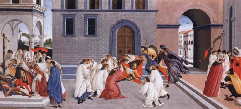 Sandro Botticelli Miracles of Saint Zenobius Spain oil painting art